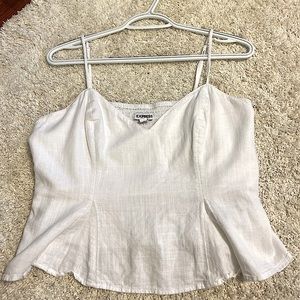CUTE white top from Express! GREAT value price!